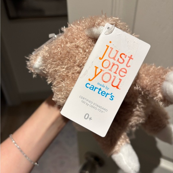 Carter's Fuzzy Brown and White Pet Toy - Picture 2 of 2